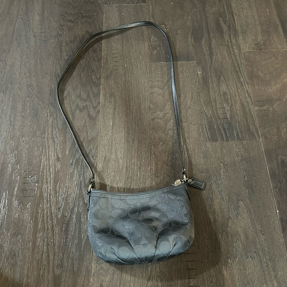 Genuine Coach Gray Crossbody Purse
